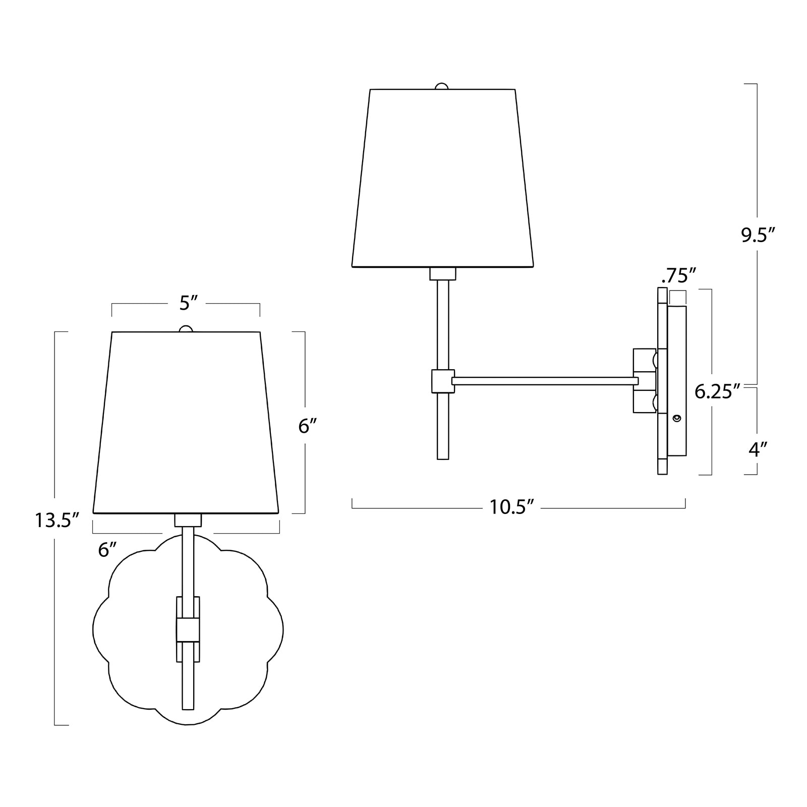 Mia Swing Arm Sconce | Regina Andrew Detroit